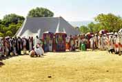 P��prava proces� b�hem Timkatu. Lalibela. Sever, Etiopie.