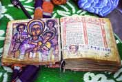 Star� Bible napsan� na koz� k��i. Sever, Etiopie.
