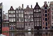 Typick� domy v Amsterdamu. Nizozemsko.