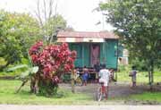Typick� karibsk� obytn� d�m. Manzanillo. Kostarika.