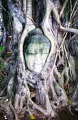 Star� chr�my ve m�st� Ayuthaya. Thajsko.