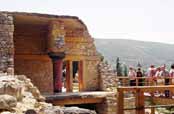 Knossos, Minoansk� hlavn� m�sto. Prvn� pal�s byl postaven okolo 1900 B.C., Kr�ta. �ecko.