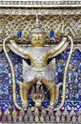 Detail so�ky v kr�lovsk�m pal�ci v Bangkoku. Thajsko.