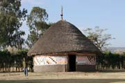 Vesnick� d�m,  ji�n� od Addis Abbeby. Jih, Etiopie.