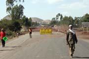 Silnice ji�n� od Addis Abbeby. Jih, Etiopie.