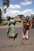 Vesnice ji�n� od Addis Abbeby. Jih, Etiopie.