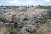 Diamantov� d�l v Cempaka. Kalimantan, Indon�sie.