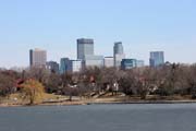 Lake of the Isles, Minneapolis, Minnesota. Spojené státy americké.