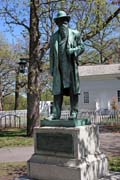 D�m Johna H. Stevense postaven v roce 1849 byl prvn�m domem na z�padn�m b�ehu Mississippi. Minehaha Park, Minneapolis, Minnesota. Spojen� st�ty americk�.