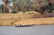 �eka Senegal a pohled do Mauret�nie, Podor. Senegal.