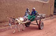 Na tradi�n� pond�ln� trh se sj�d�j� stovky vesni�an�, m�sto Djenn�. Mali.