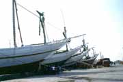 Star� p��stav Sunda Kelapa v Jakart�. J�va, Indon�sie.