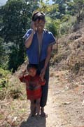 �ena z etnika Munn Chin. Provincie Chin. Myanmar (Barma).