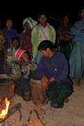 Ve�ern� pohoda b�hem tanc�. Vesnice Aye, provincie Chin. Myanmar (Barma).