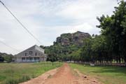 Zn�m� katolick� kostel v Dassa Zoum�. M�sto tradi�n� pout� katol�k� z cel� Z�padn� Afriky. Benin.