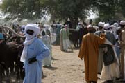 Trh na b�ehu �eky Chari. Oblast jezera �ad. Kamerun.