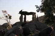 Horsk� vesnice Djingliya v hor�ch Mandara. Kamerun.