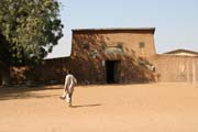 Sult�nsk� pal�c ve vesnici Pouss. Kamerun.