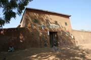 Sult�nsk� pal�c ve vesnici Pouss. Kamerun.
