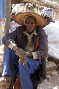 Na trhu ve vesnici Rhumsiki (Roumsiki) v poho�� Mandara. Kamerun.
