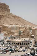 St�ed m�sta Sayun v oblasti Wadi Hadramawt. Jemen.