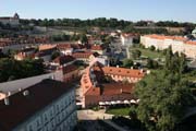 Jedine�n� pohled na Prahu z bal�nu. �esk� republika.