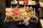 Trh s j�dlem Nishiki, Kj�to. Japonsko.