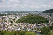 Pohled na m�sto Himeji. Japonsko.