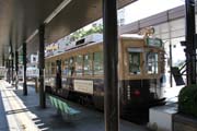 Tramvaj ve m�st� Hiro�ima. Japonsko.