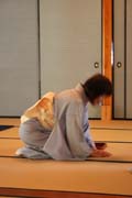 Tradi�n� japonsk� �ajovna. Zahrada Kenroku-en, Kanazawa. Japonsko.