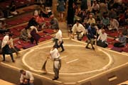P��prava sumo z�pasi�t�. Tokio. Japonsko.