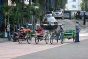 Rik��ci (becak) Surabaya. J�va, Indon�sie.