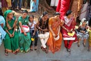 �ek�n� na za��tek festivalu Thaipooya Mahotsavam. Chr�m Sree Maheswara Temple v Koorkancheri ve m�st� Thrissur, Kerala. Indie.