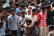 Thaipooya Mahotsavam Festival. Svat� mu� v transu. Chr�m Sree Maheswara Temple v Koorkancheri ve m�st� Thrissur, Kerala. Indie.